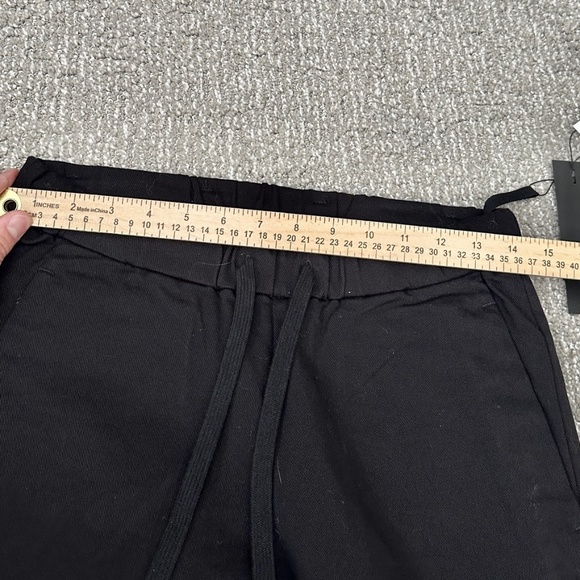 Attachment Pants Mens Black Drawstring Tapered Stretch Made Japan S - Picture 5 of 9